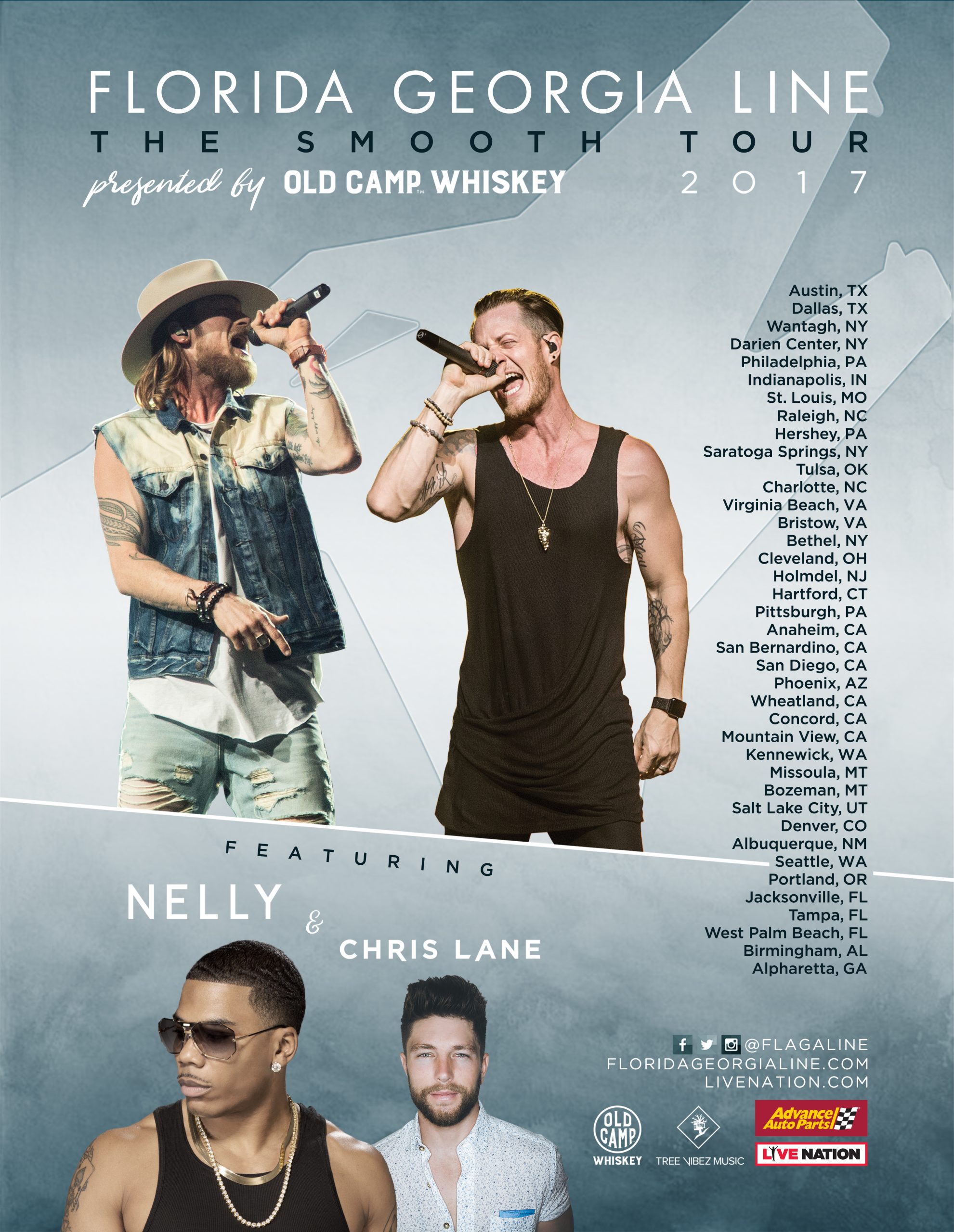 FLORIDA GEORGIA LINE Confirm Headline THE SMOOTH TOUR 2017 With