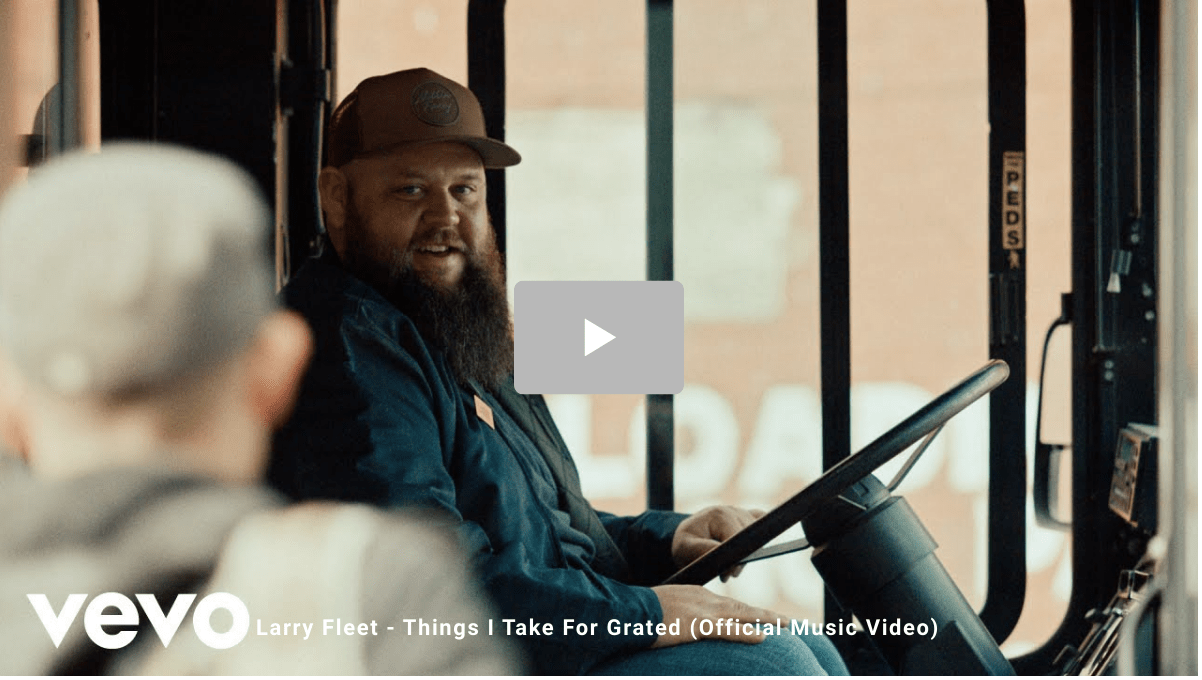 WATCH NOW LARRY FLEET COUNTS HIS BLESSINGS IN “THINGS I TAKE FOR