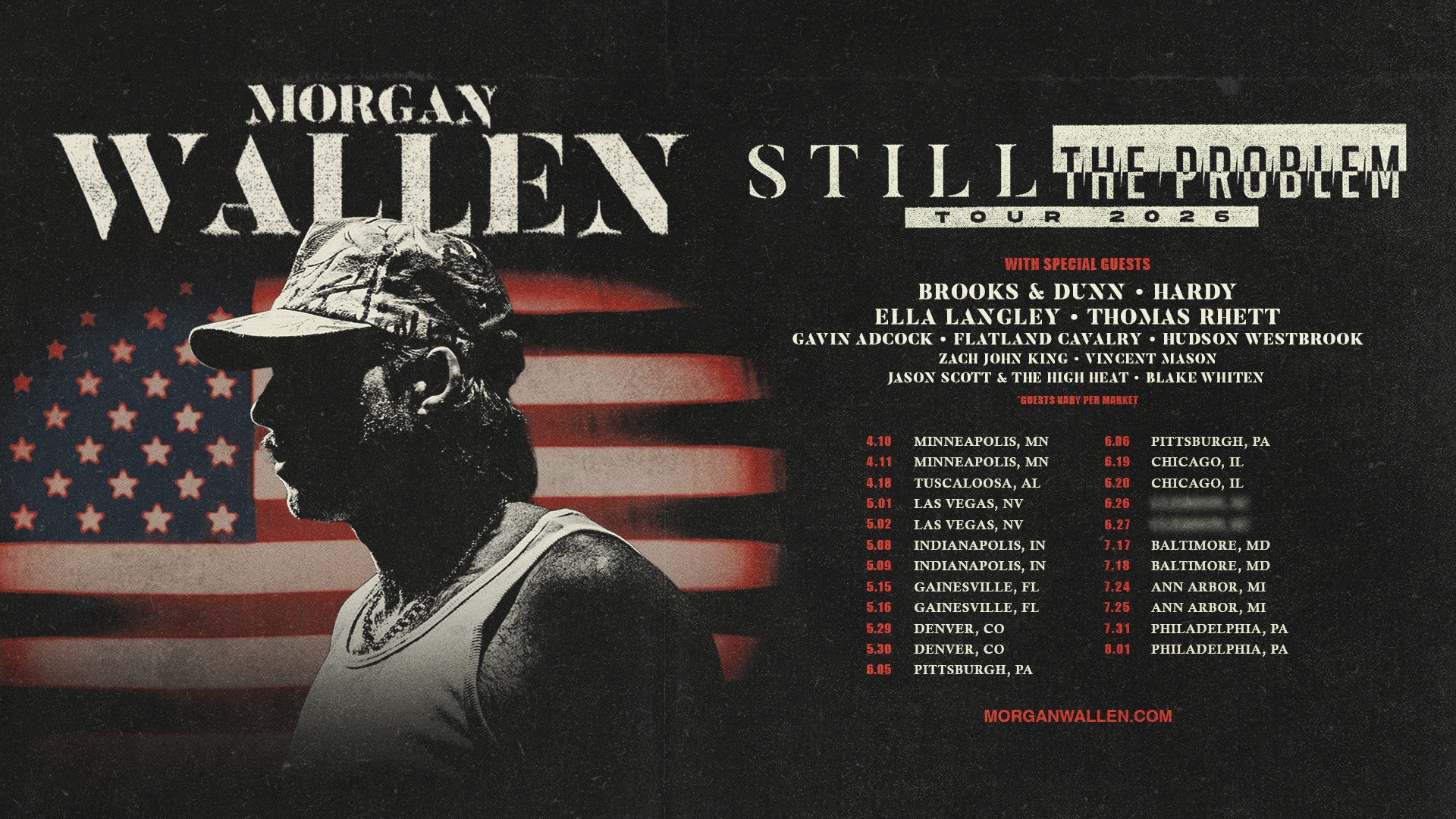 MORGAN WALLEN ANNOUNCES STILL THE PROBLEM TOUR 2026 | Big Loud